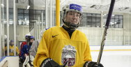 Latvijas U18 meiteņu hokeja izlases treniņš