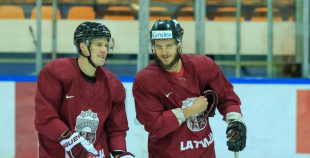 Latvijas valstsvienības pirmais treniņš Liepājā