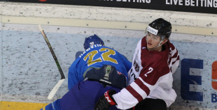 IIHF U20 PČ: Latvija - Kazahstāna 5:3