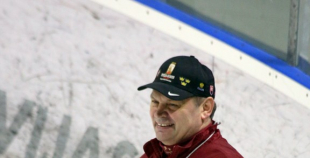 Latvijas izlases pirmais treniņš