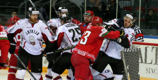 EHC: Latvija - Baltkrievija 1:3