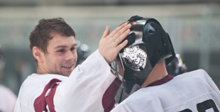 Latvijas U20 izlase pēdējā spēlē pirms PČ izcīna uzvaru