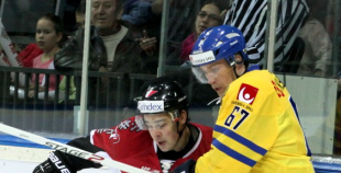 EHC: Latvija - Zviedrija 1:2