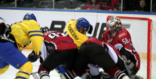 EHC: Latvija - Zviedrija 1:2