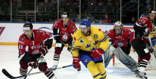 EHC: Latvija - Zviedrija 1:2