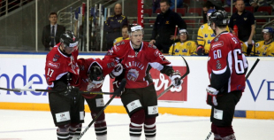 EHC: Latvija - Zviedrija 1:2