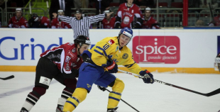 EHC: Latvija - Zviedrija 1:2