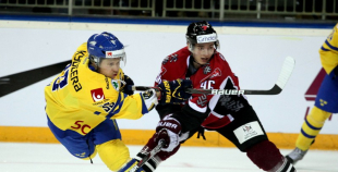 EHC: Latvija - Zviedrija 0:6