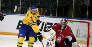 EHC: Latvija - Zviedrija 0:6