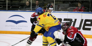 EHC: Latvija - Zviedrija 0:6