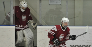 Latvijas U18 hokeja izlase ar 3:4 piekāpjas HK "Rīga"