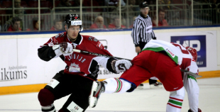 EHC: Latvija - Baltkrievija 0:3