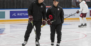 LAT hokeja izlases treniņš, Xiaomi arēnā, 8.04.2026.