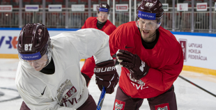 LAT hokeja izlases treniņš, Xiaomi arēnā, 8.04.2026.