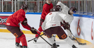 LAT hokeja izlases treniņš, Xiaomi arēnā, 8.04.2026.