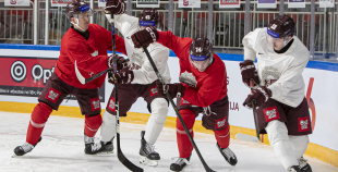 LAT hokeja izlases treniņš, Xiaomi arēnā, 8.04.2026.