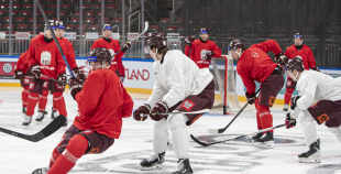 LAT hokeja izlases treniņš, Xiaomi arēnā, 8.04.2026.