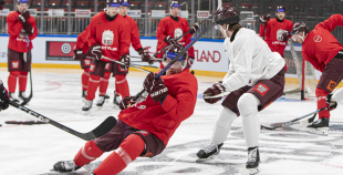 LAT hokeja izlases treniņš, Xiaomi arēnā, 8.04.2026.