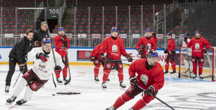 LAT hokeja izlases treniņš, Xiaomi arēnā, 8.04.2026.