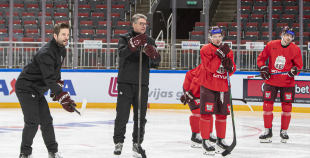 LAT hokeja izlases treniņš, Xiaomi arēnā, 8.04.2026.