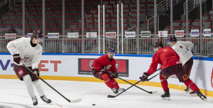 LAT hokeja izlases treniņš, Xiaomi arēnā, 8.04.2026.