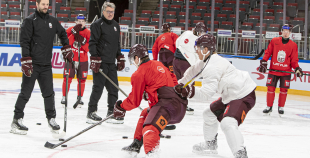 LAT hokeja izlases treniņš, Xiaomi arēnā, 8.04.2026.