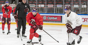 LAT hokeja izlases treniņš, Xiaomi arēnā, 8.04.2026.