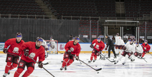 LAT hokeja izlases treniņš, Xiaomi arēnā, 8.04.2026.