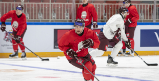 LAT hokeja izlases treniņš, Xiaomi arēnā, 8.04.2026.