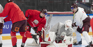 LAT hokeja izlases treniņš, Xiaomi arēnā, 8.04.2026.