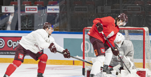 LAT hokeja izlases treniņš, Xiaomi arēnā, 8.04.2026.