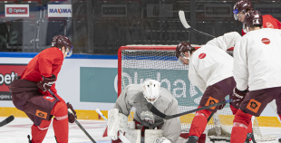 LAT hokeja izlases treniņš, Xiaomi arēnā, 8.04.2026.