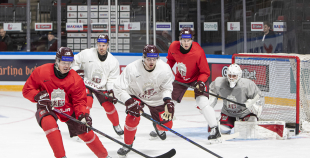 LAT hokeja izlases treniņš, Xiaomi arēnā, 8.04.2026.