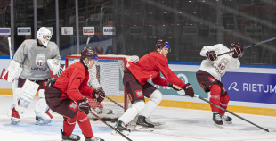 LAT hokeja izlases treniņš, Xiaomi arēnā, 8.04.2026.