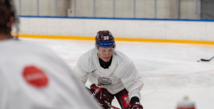 Latvijas izlases pirmais treniņš pirms "Deutschland Cup"
