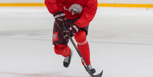 Team Latvia first practices before "Deutschland Cup"