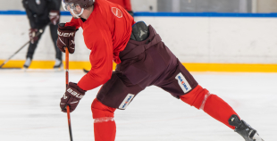 Latvijas izlases pirmais treniņš pirms "Deutschland Cup"