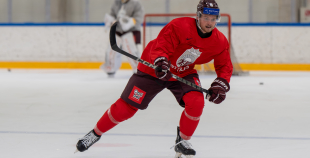 Latvijas izlases pirmais treniņš pirms "Deutschland Cup"