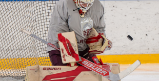 Team Latvia first practices before "Deutschland Cup"