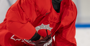 Team Latvia first practices before "Deutschland Cup"