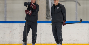 Team Latvia first practices before "Deutschland Cup"