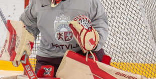 Team Latvia first practices before "Deutschland Cup"