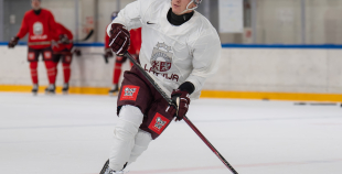 Team Latvia first practices before "Deutschland Cup"