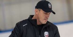 Team Latvia first practices before "Deutschland Cup"