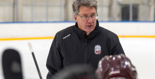 Team Latvia first practices before "Deutschland Cup"