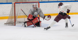 Team Latvia first practices before "Deutschland Cup"
