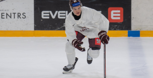 Latvijas izlases pirmais treniņš pirms "Deutschland Cup"