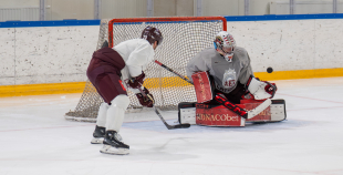 Latvijas izlases pirmais treniņš pirms "Deutschland Cup"