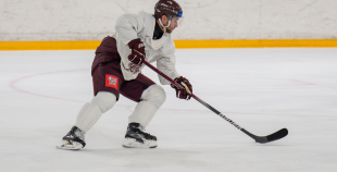 Latvijas izlases pirmais treniņš pirms "Deutschland Cup"