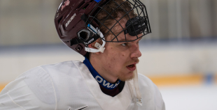 Latvijas izlases pirmais treniņš pirms "Deutschland Cup"